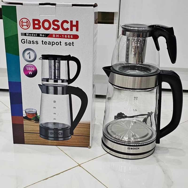 چای ساز بوش مدل روهمی دکمه ای 1800 وات مدل 1666
