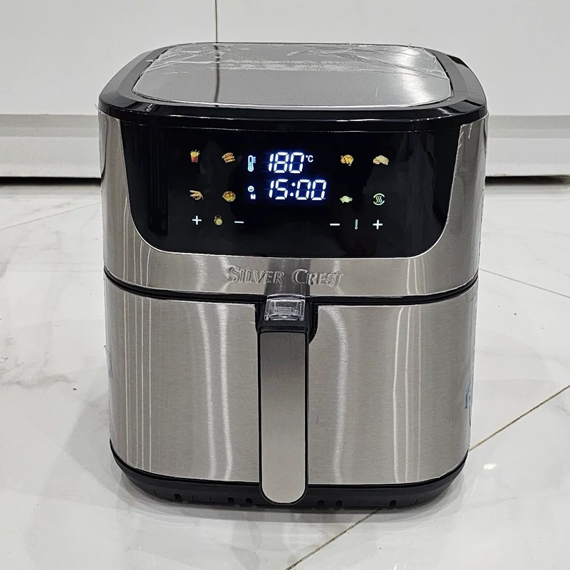 سرخ کن بدون روغن سیلور کرست 13.5 لیتر دو المنت 2800 وات سه شاخ منو رنگی حک شده مدل 3806